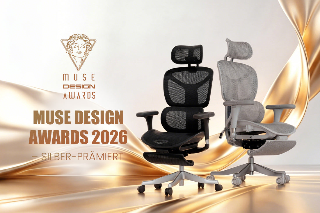 S9 Pro Ergonomischer Stuhl gewinnt den Muse Design Silver Award | Ausgezeichneter Komfort & Innovation