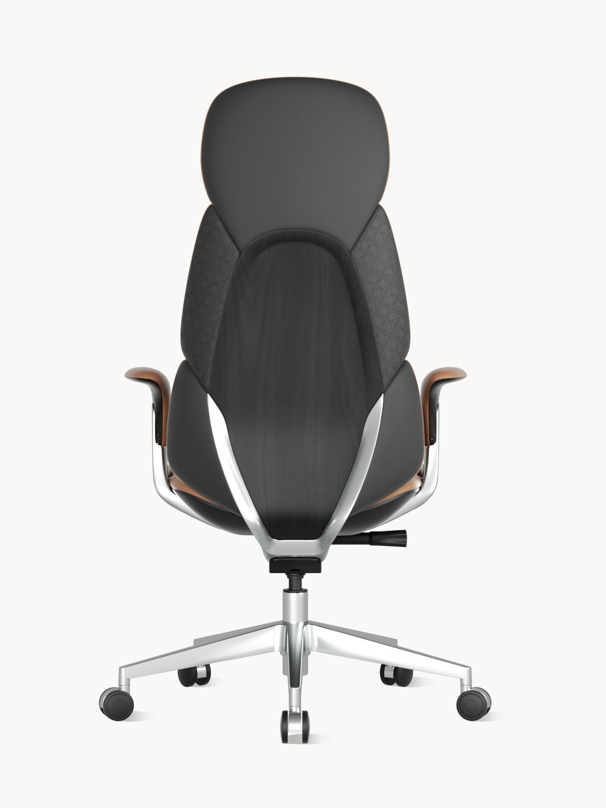 Nyla Lederstuhl mit einfacher Verstellung