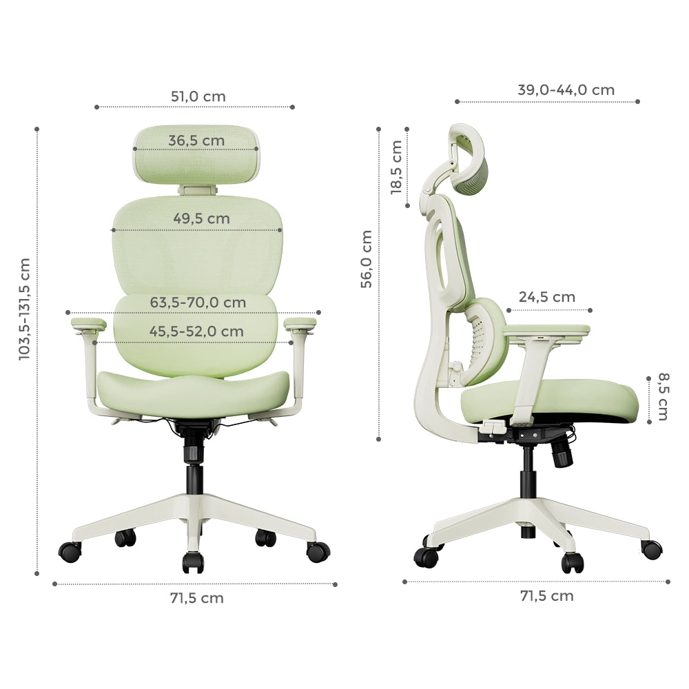 S3 Ergonomischer Bürostuhl mit buntem Design