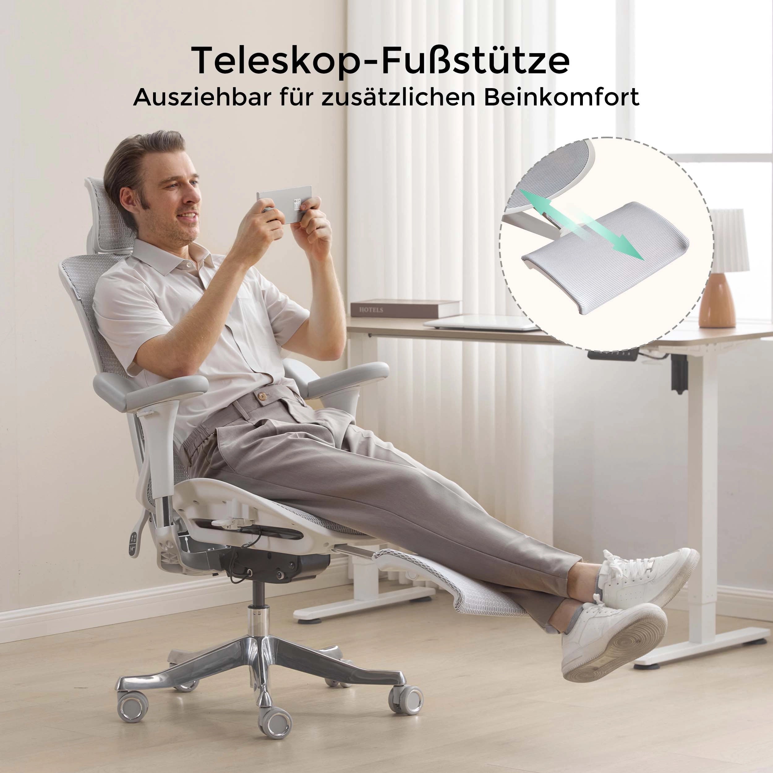 S9 Pro Ergonomischer Bürostuhl mit Ein-Tasten-Verstelluung