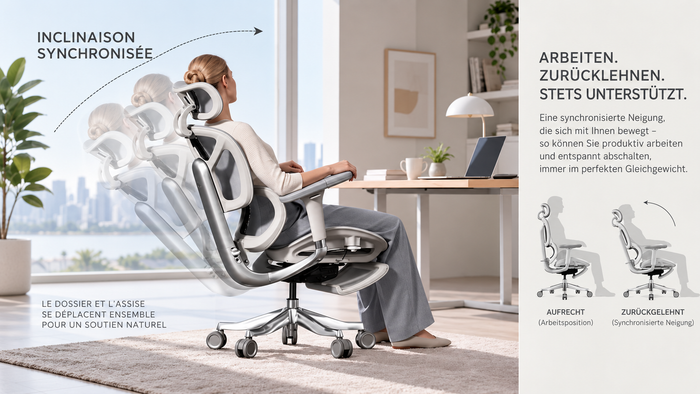 Was ist eine Synchronmechanik bei einem Bürostuhl?