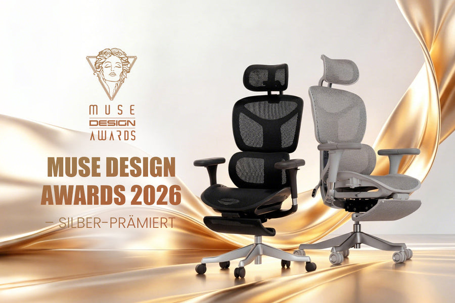 S9 Pro Ergonomischer Stuhl gewinnt den Muse Design Silver Award | Ausgezeichneter Komfort & Innovation