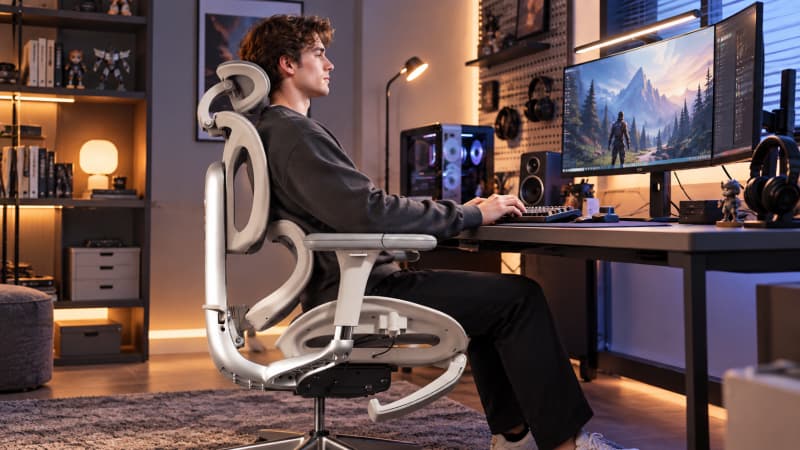 Was ist eine Lordosenstütze bei einem ergonomischen Bürostuhl und warum ist sie wichtig?