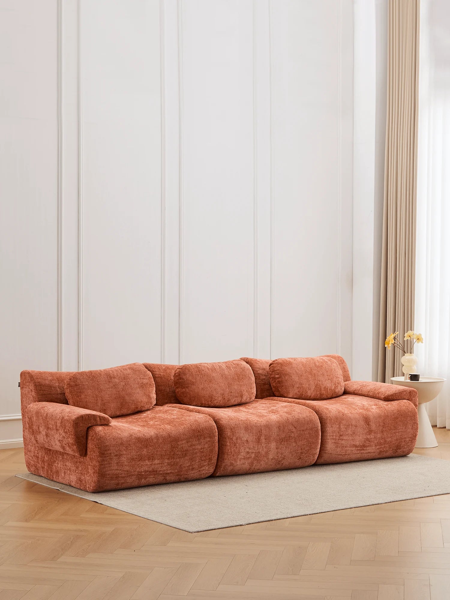 Nephele Modulares Sofa (3-Sitzer) mit Kompressionsdesign