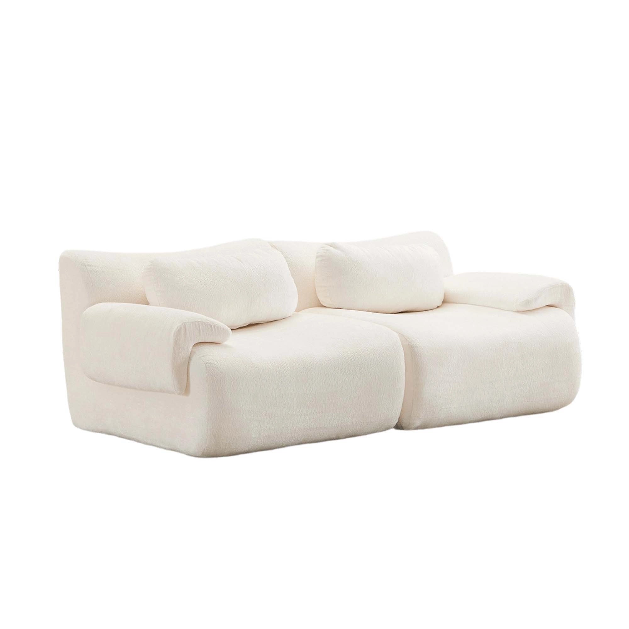 Nephele 2-Sitzer Komprimiertes Sofa mit Wellenform-Design