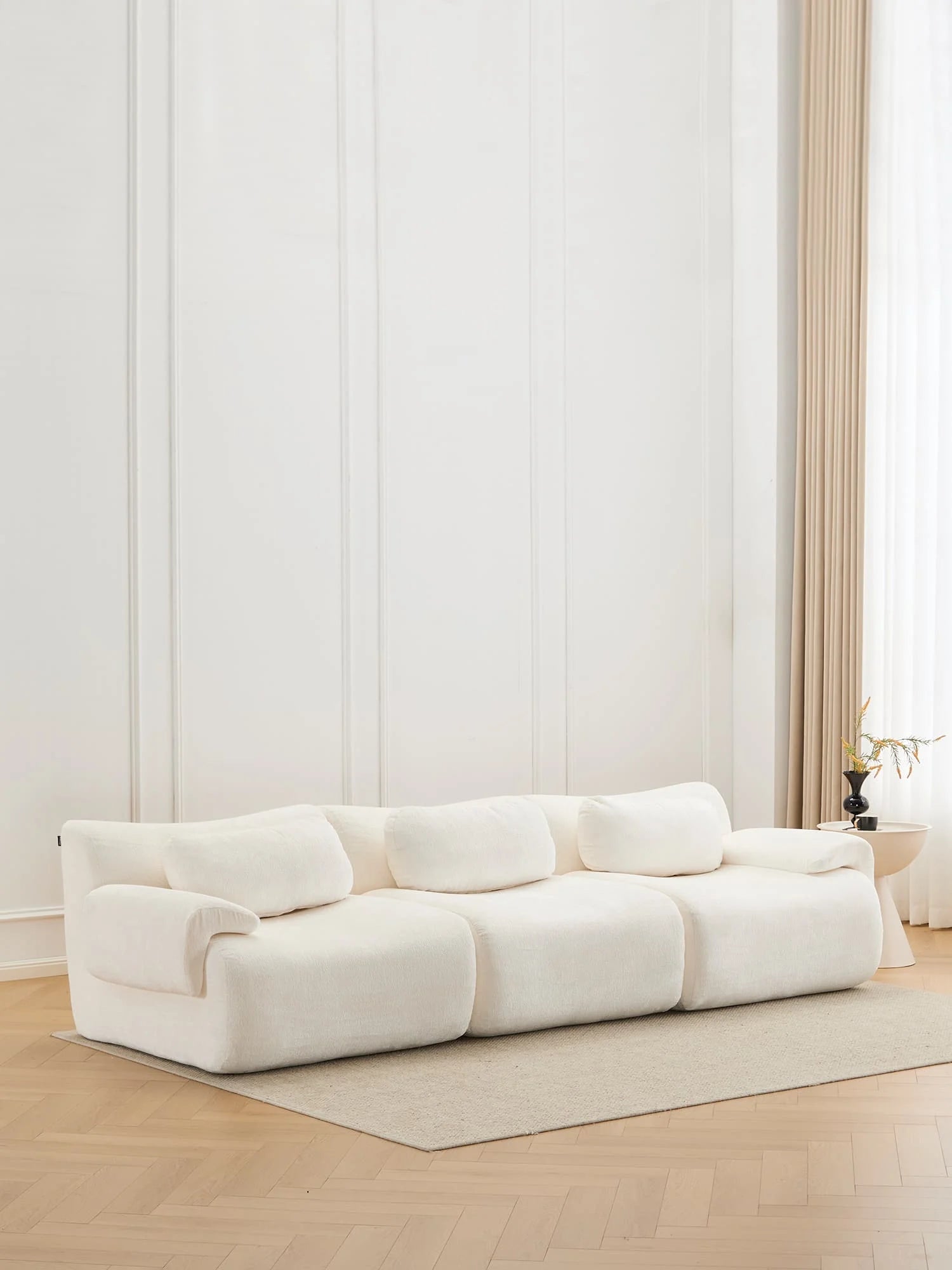 Nephele Modulares Sofa (3-Sitzer) mit Kompressionsdesign
