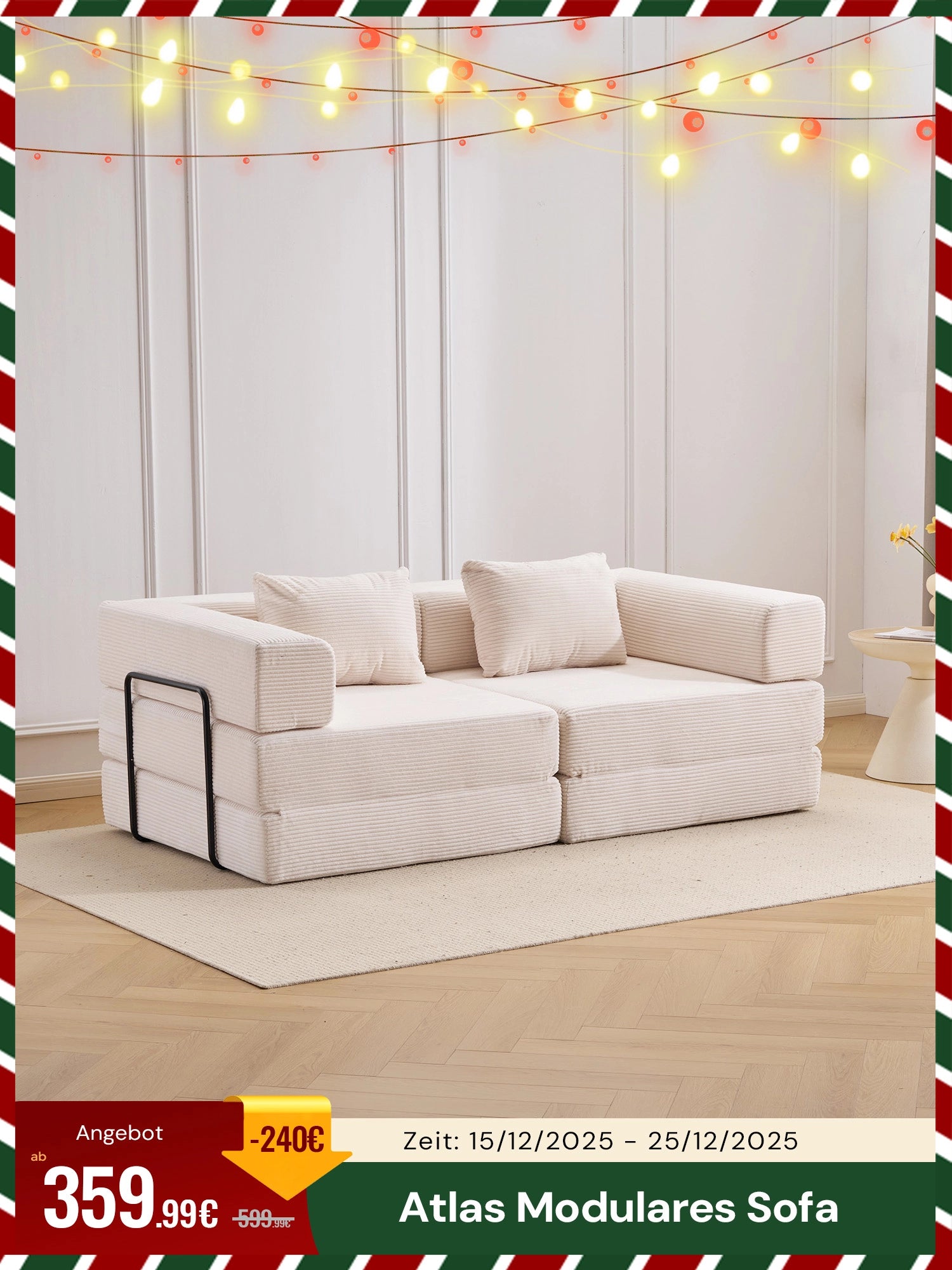 Atlas Modulares Sofa mit Kompressionsdesign