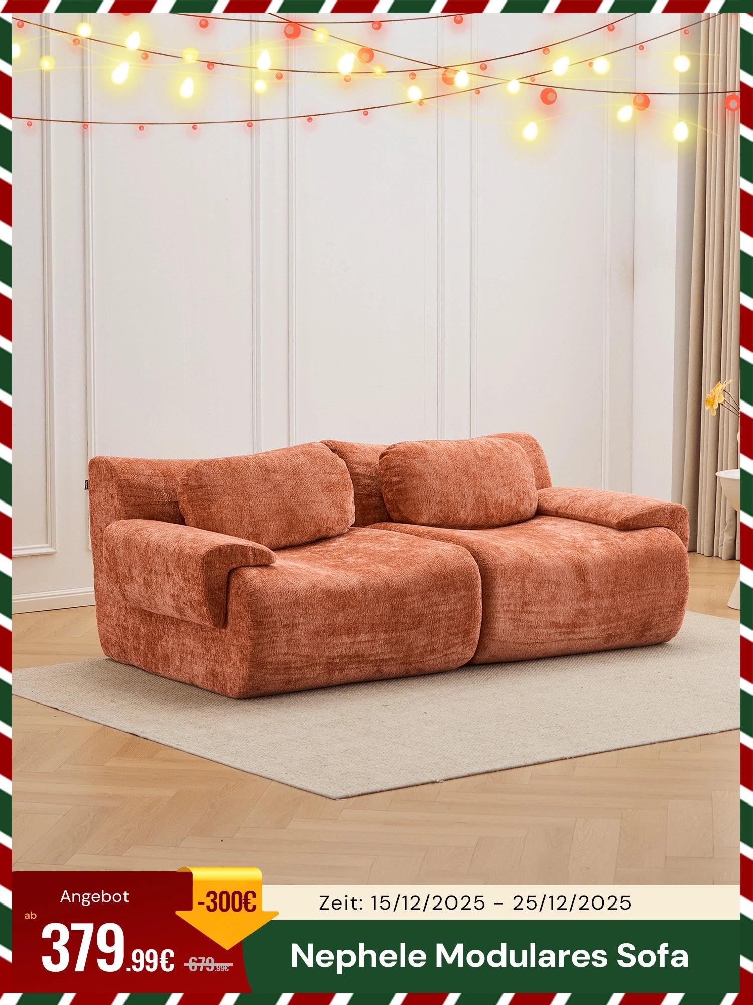 Nephele Modulares Sofa mit Kompressionsdesign