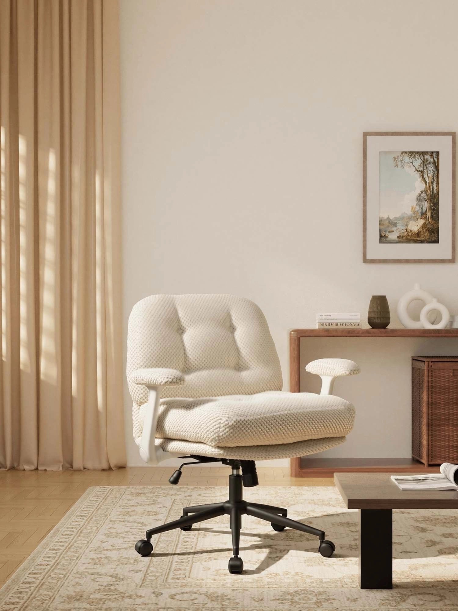 P5 Criss Cross Stuhl mit Extra-Breitem Sitz und Klappbaren Armlehnen