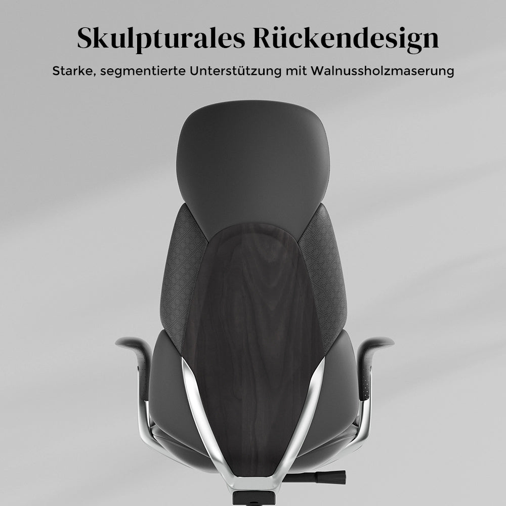 Nyla Lederstuhl mit einfacher Verstellung