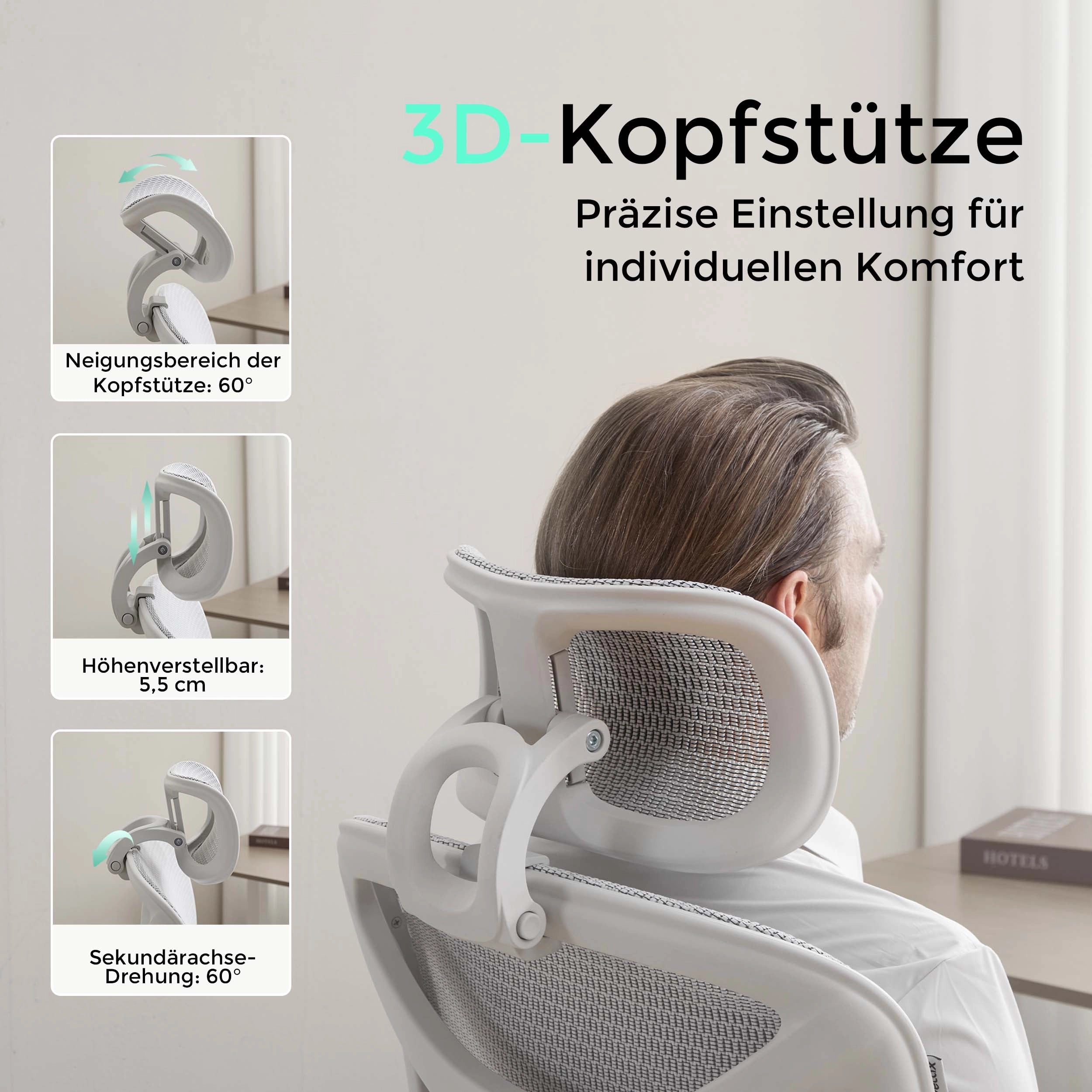 S9 Pro Ergonomischer Bürostuhl mit Ein-Tasten-Verstelluung